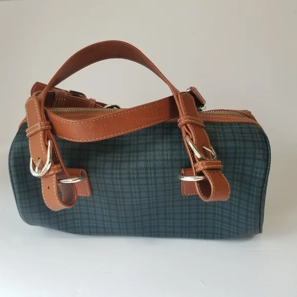 Vintage Ralph Lauren Plaid Barrel Purse - Picture 2 of 16